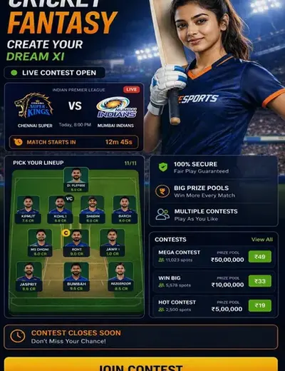 DonaGiraffa (color prediction & slots india) fantasy cricket & matchday visual 3